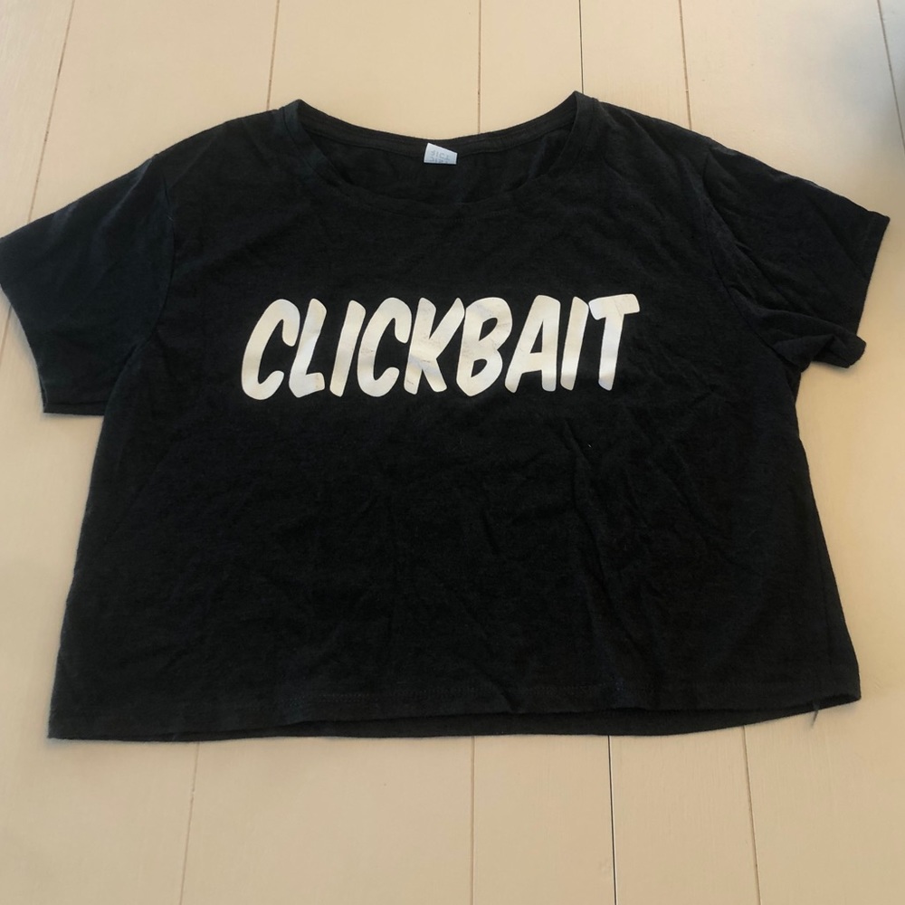 Clickbait Crop Tee *Real David Dobrik Merchandise*
